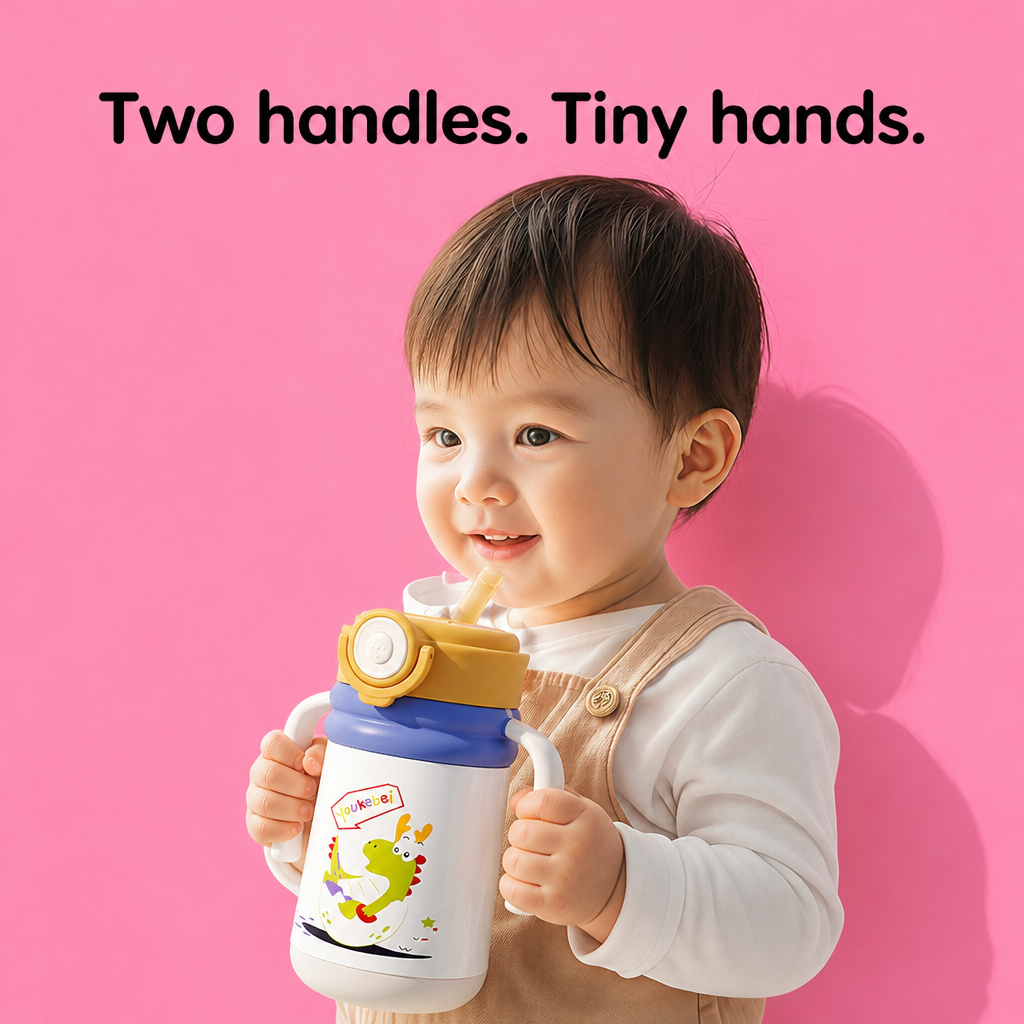 Two easy-grip handles